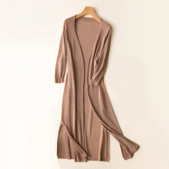 Isabella | Women's Lightweight Open-Front Long Knit Cardigan