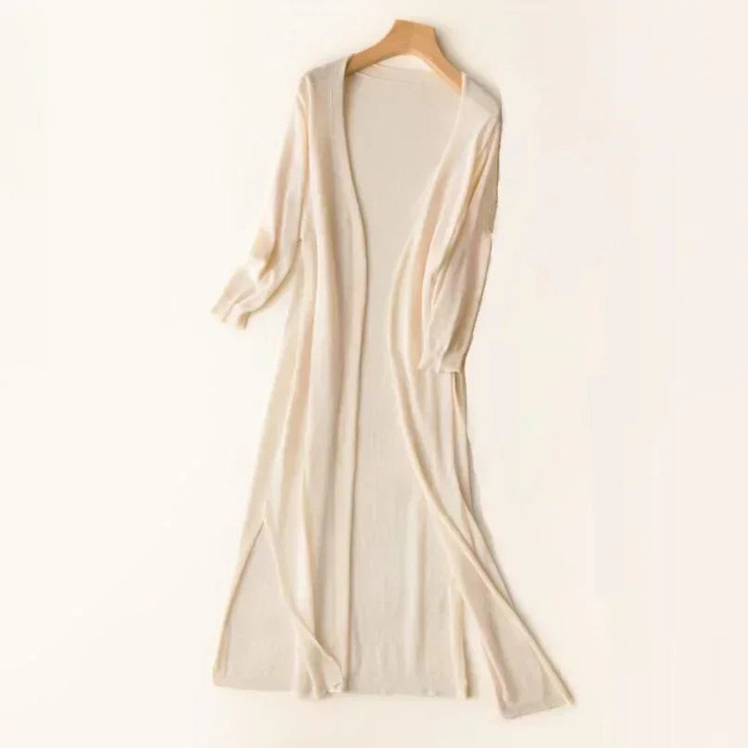 Isabella | Women's Lightweight Open-Front Long Knit Cardigan
