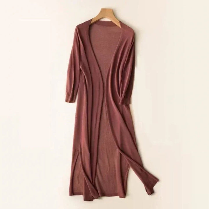 Isabella | Women's Lightweight Open-Front Long Knit Cardigan