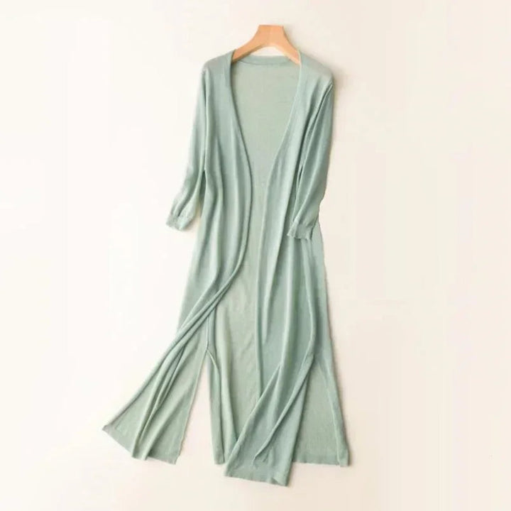 Isabella | Women's Lightweight Open-Front Long Knit Cardigan