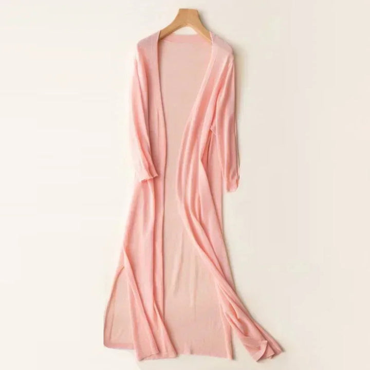 Isabella | Women's Lightweight Open-Front Long Knit Cardigan