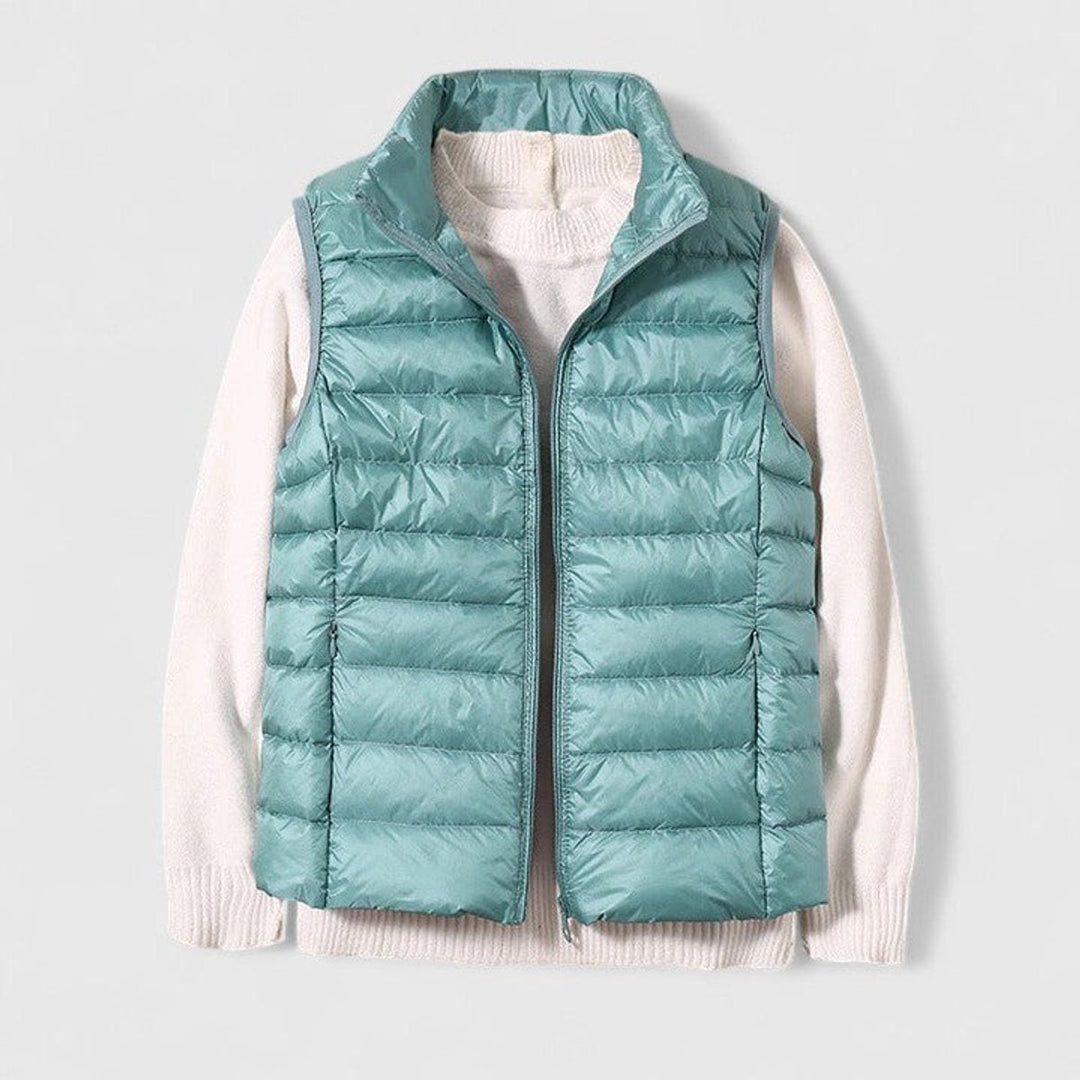 Harper | Women's Lightweight Quilted Puffer Vest Sleeveless Zip-Up Gilet