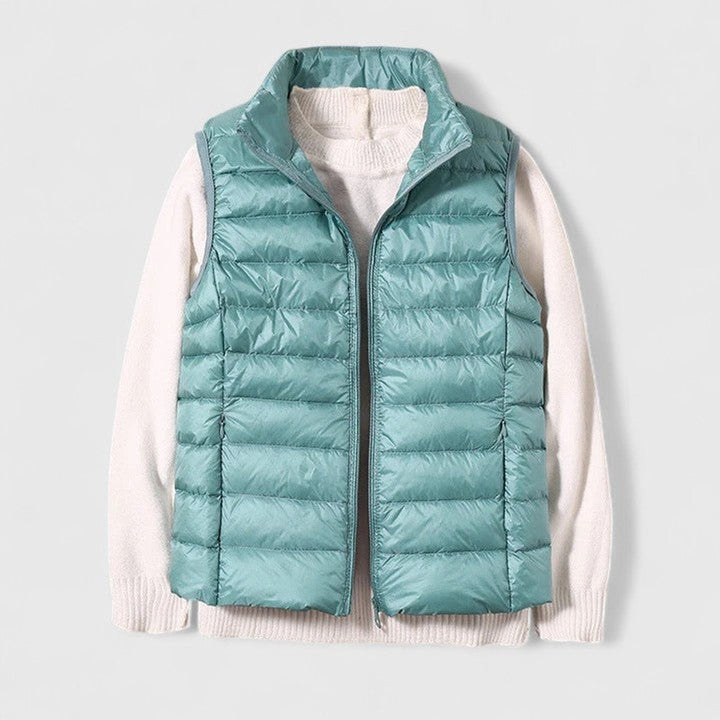 Harper | Women's Lightweight Quilted Puffer Vest Sleeveless Zip-Up Gilet