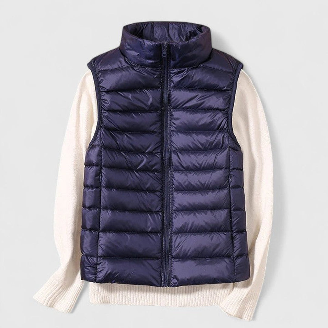 Harper | Women's Lightweight Quilted Puffer Vest Sleeveless Zip-Up Gilet