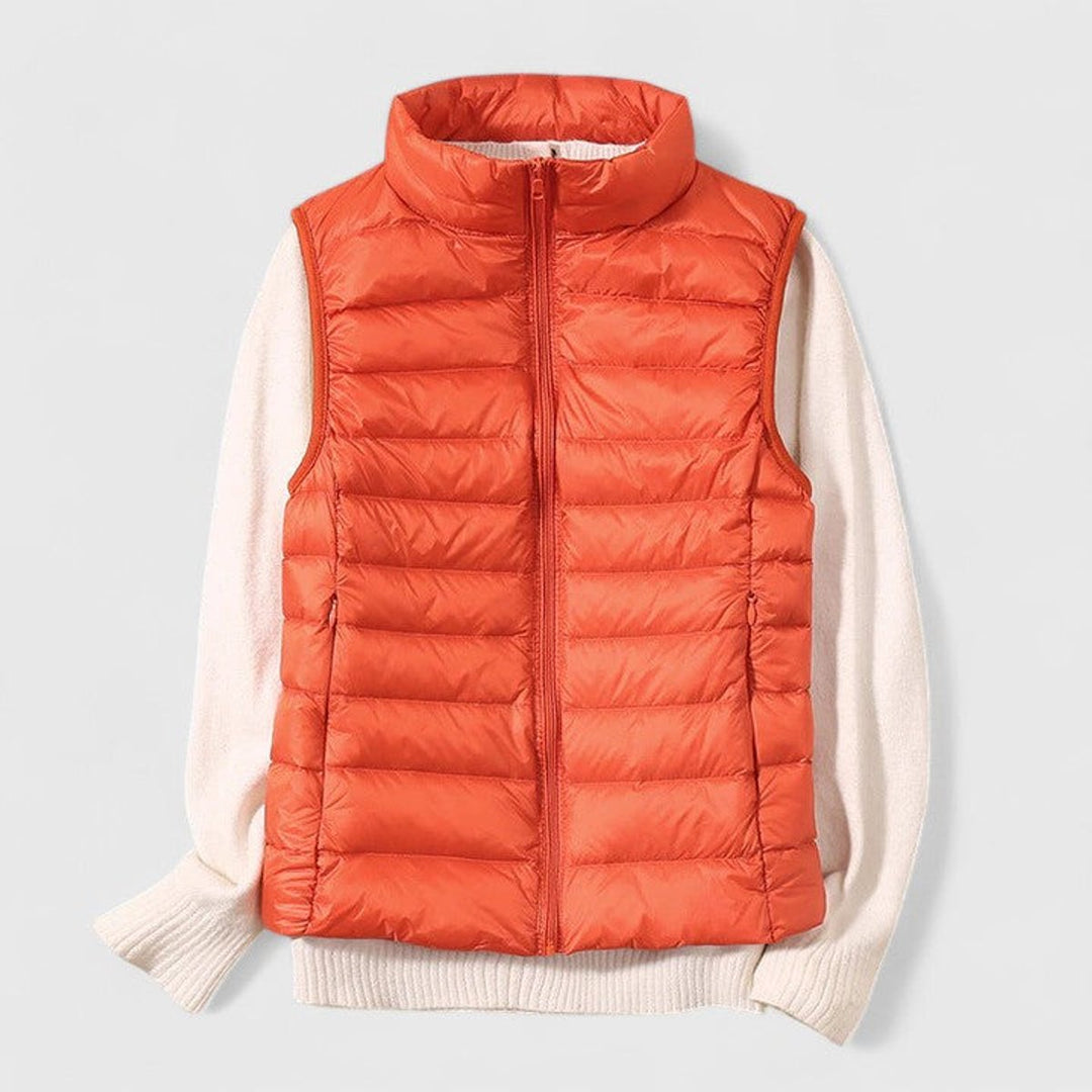 Harper | Women's Lightweight Quilted Puffer Vest Sleeveless Zip-Up Gilet