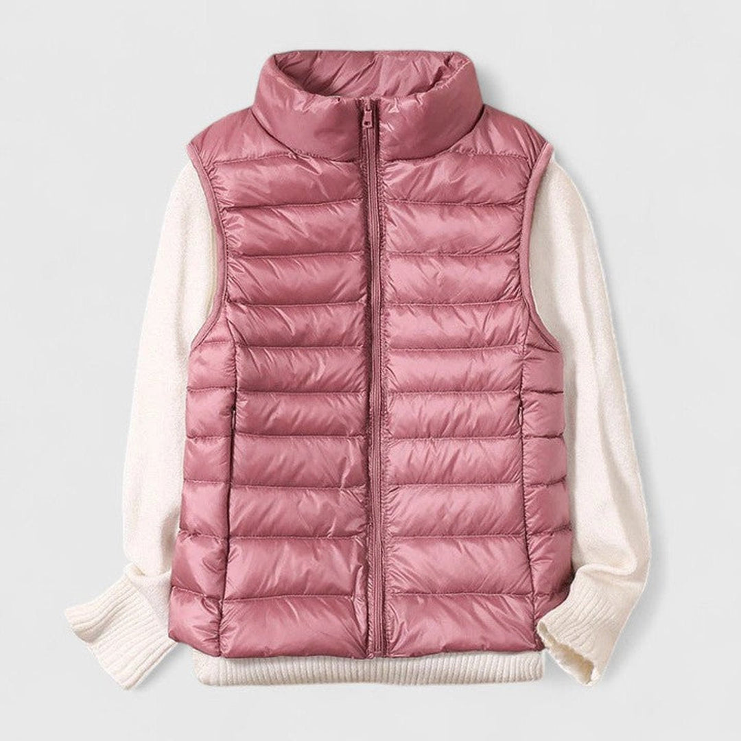 Harper | Women's Lightweight Quilted Puffer Vest Sleeveless Zip-Up Gilet