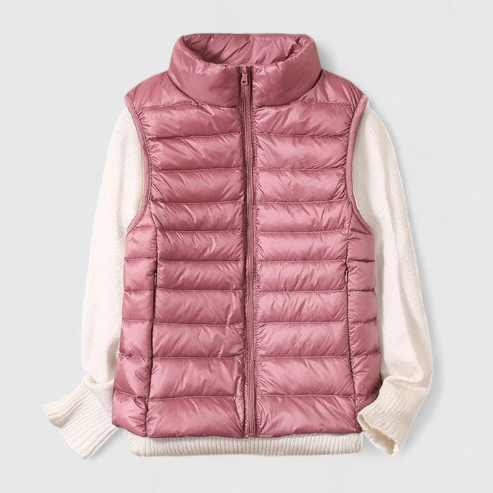 Harper | Women's Lightweight Quilted Puffer Vest Sleeveless Zip-Up Gilet