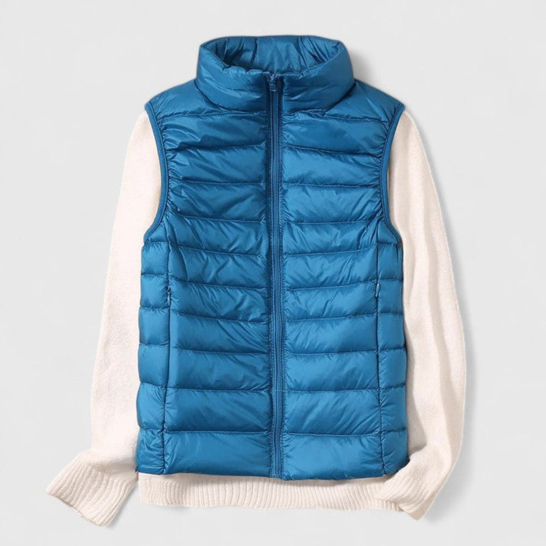 Harper | Women's Lightweight Quilted Puffer Vest Sleeveless Zip-Up Gilet