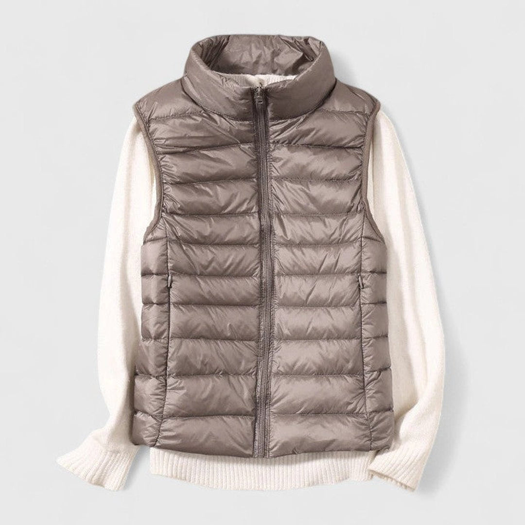 Harper | Women's Lightweight Quilted Puffer Vest Sleeveless Zip-Up Gilet