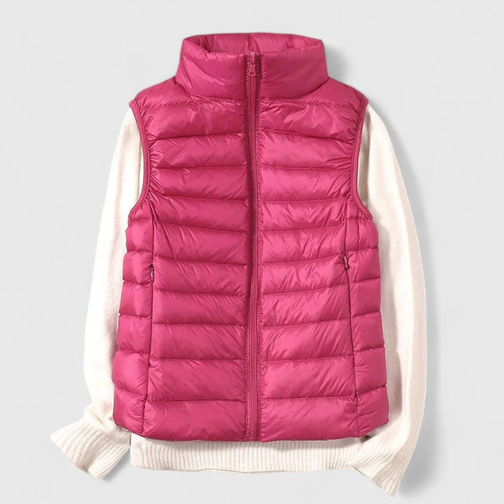 Harper | Women's Lightweight Quilted Puffer Vest Sleeveless Zip-Up Gilet