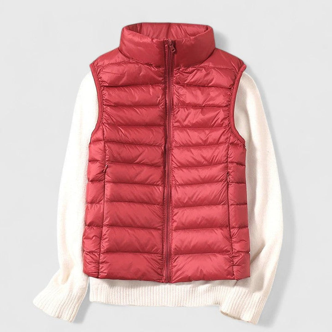 Harper | Women's Lightweight Quilted Puffer Vest Sleeveless Zip-Up Gilet