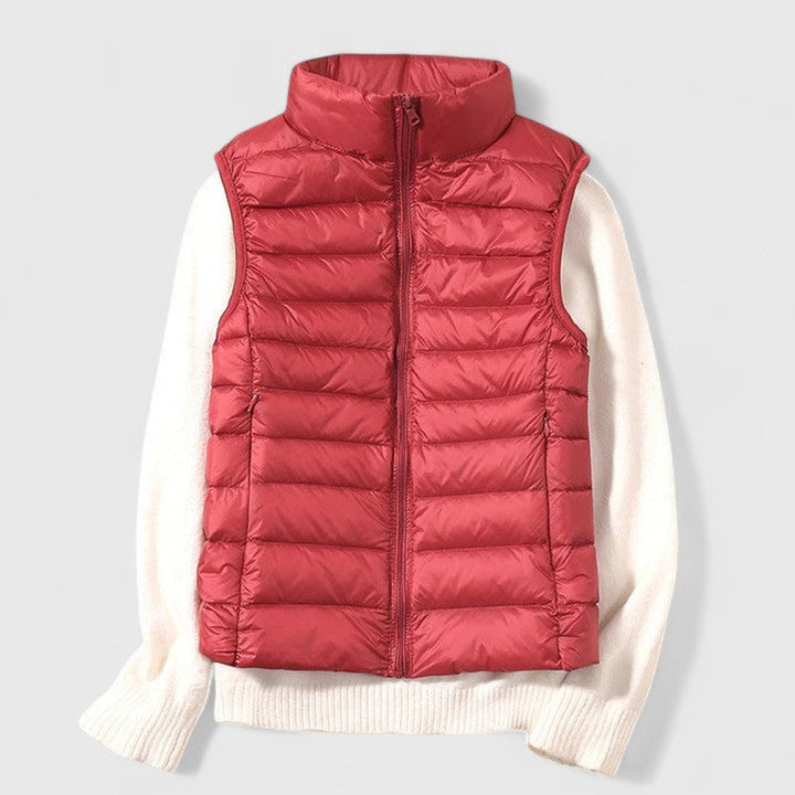 Harper | Women's Lightweight Quilted Puffer Vest Sleeveless Zip-Up Gilet