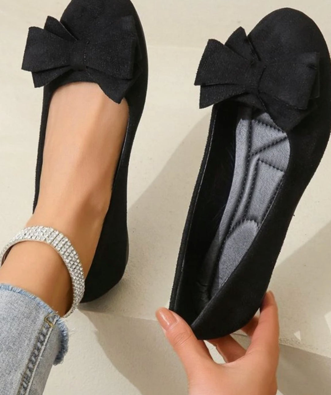 Charlotte | Women's Orthopedic Bow-Detail Slip-On Comfort Shoes