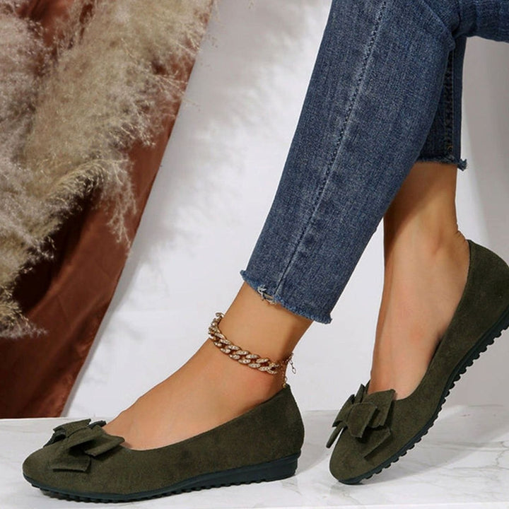 Charlotte | Women's Orthopedic Bow-Detail Slip-On Comfort Shoes
