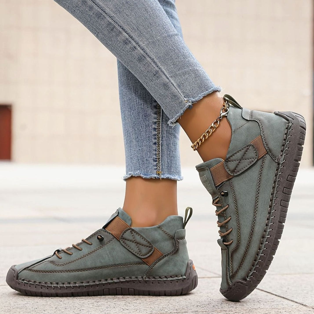 Evelyn | Women's Orthopedic Lace-Up Low-Top Ankle Boots Sneakers
