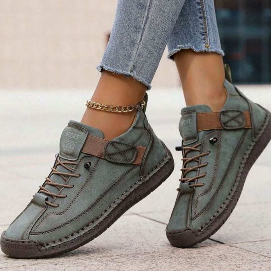 Evelyn | Women's Orthopedic Lace-Up Low-Top Ankle Boots Sneakers
