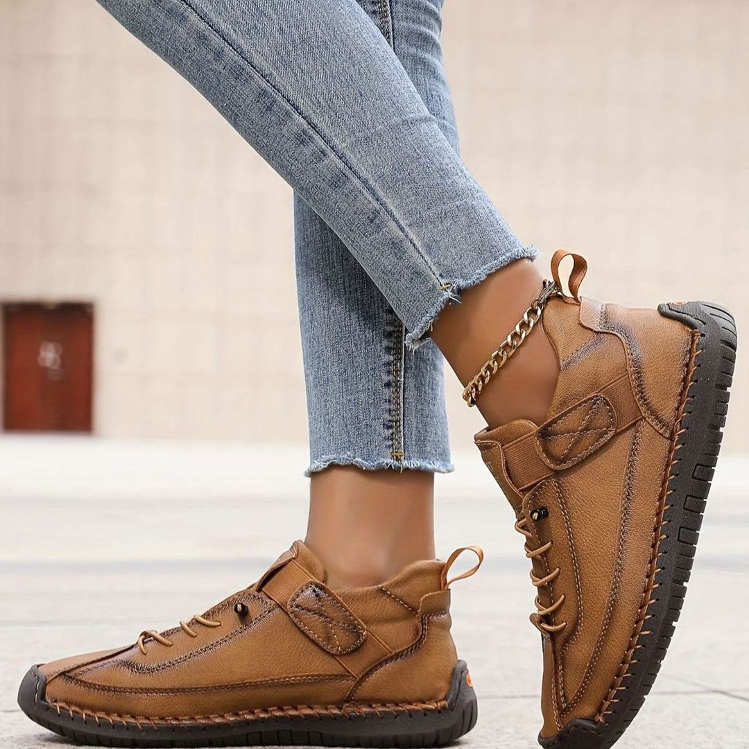 Evelyn | Women's Orthopedic Lace-Up Low-Top Ankle Boots Sneakers