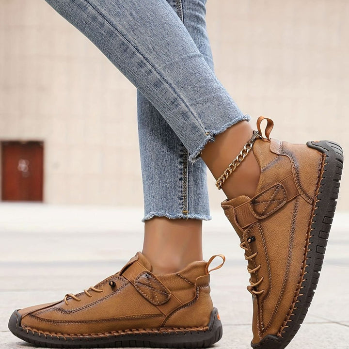 Evelyn | Women's Orthopedic Lace-Up Low-Top Ankle Boots Sneakers