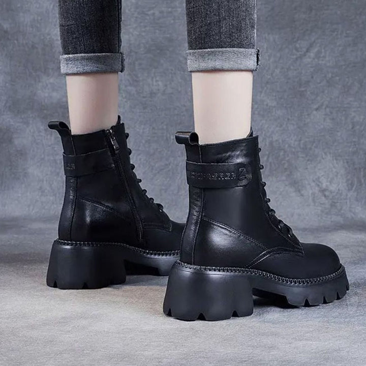 Penelope | Women's Orthopedic Lace-Up Platform Ankle Boots