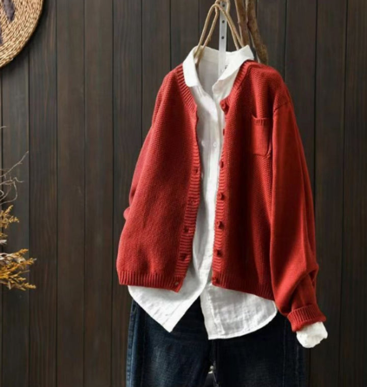 Isabella | Women's Oversized Button-Up Knit Cardigan Sweater
