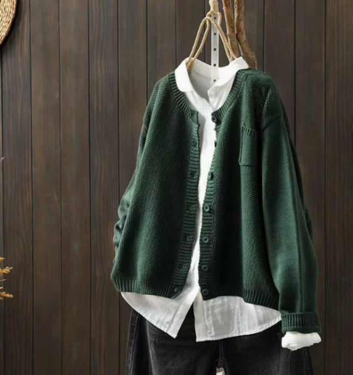 Isabella | Women's Oversized Button-Up Knit Cardigan Sweater
