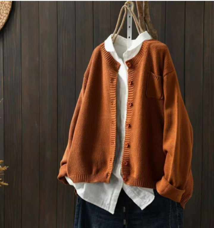 Isabella | Women's Oversized Button-Up Knit Cardigan Sweater