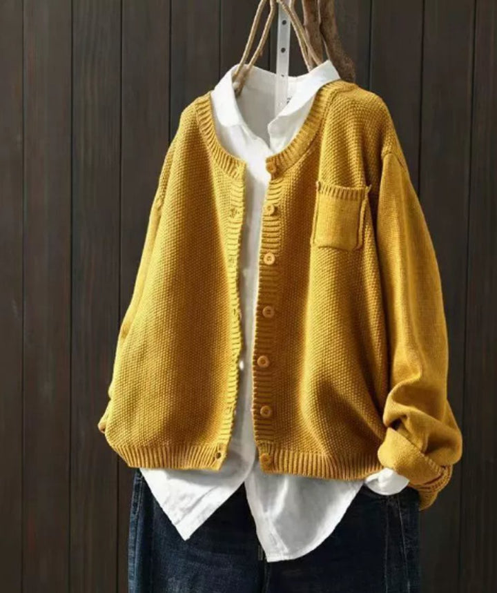 Isabella | Women's Oversized Button-Up Knit Cardigan Sweater