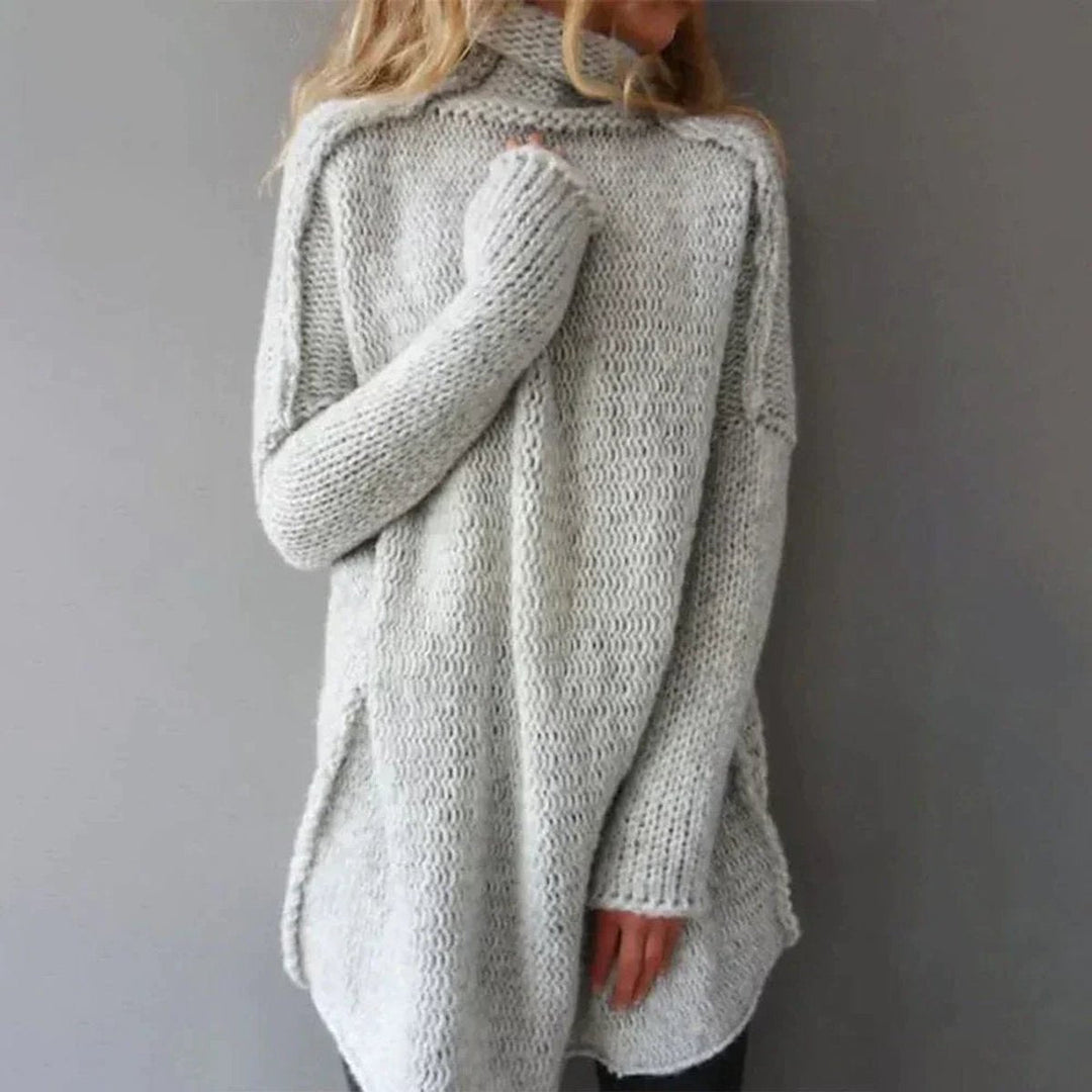 Camila | Women's Oversized Chunky Knit Turtleneck Sweater