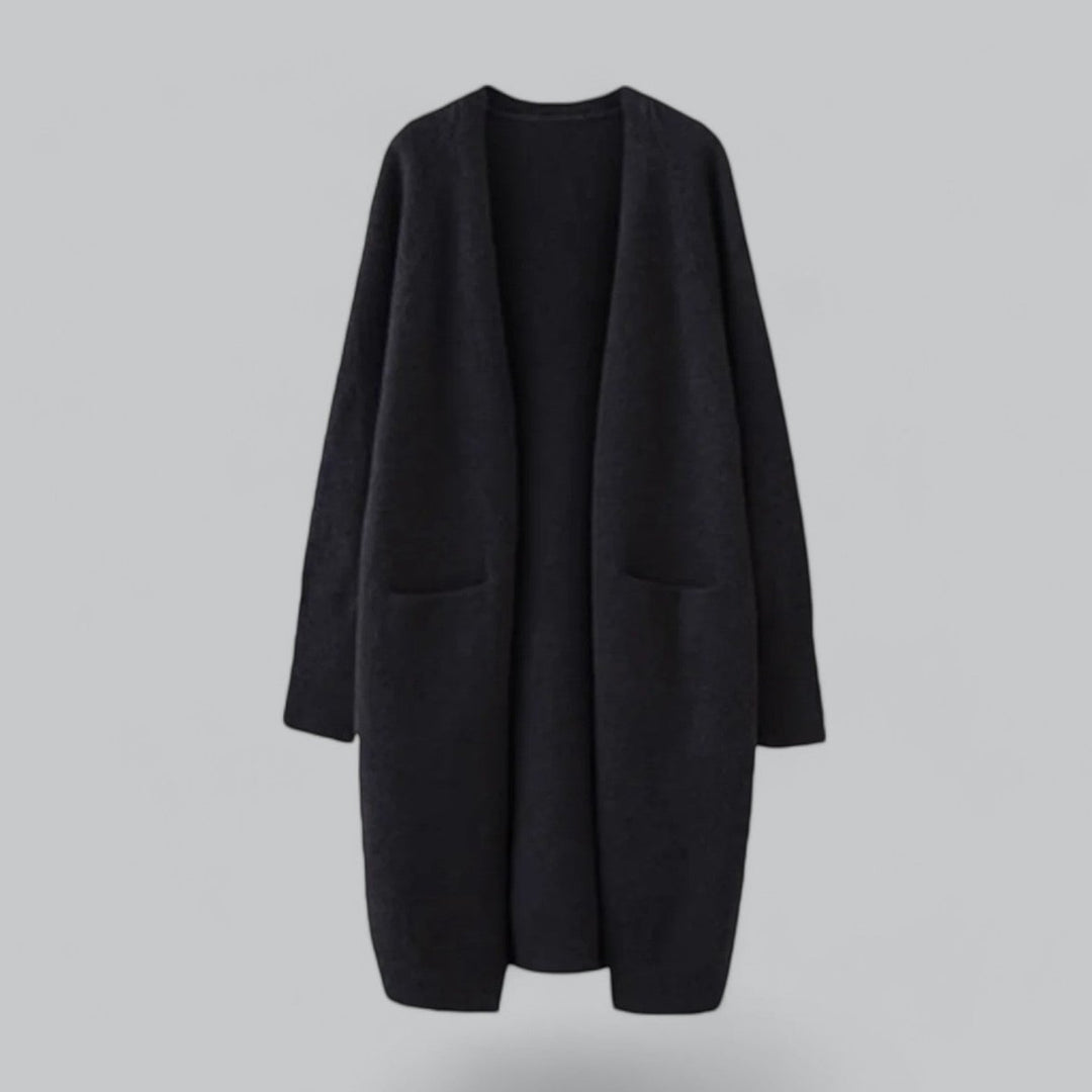 Olivia | Women's Oversized Long Open-Front Knit Cardigan