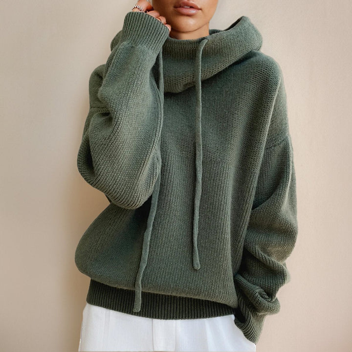 Eleanor | Women's Oversized Merino Hooded Turtleneck Sweater