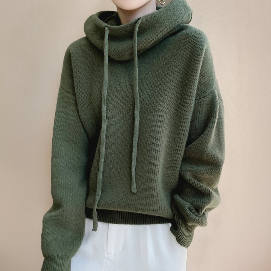 Eleanor | Women's Oversized Merino Hooded Turtleneck Sweater