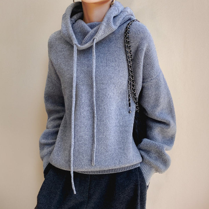 Eleanor | Women's Oversized Merino Hooded Turtleneck Sweater