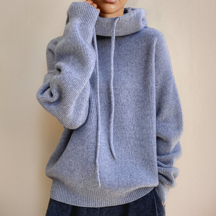 Eleanor | Women's Oversized Merino Hooded Turtleneck Sweater