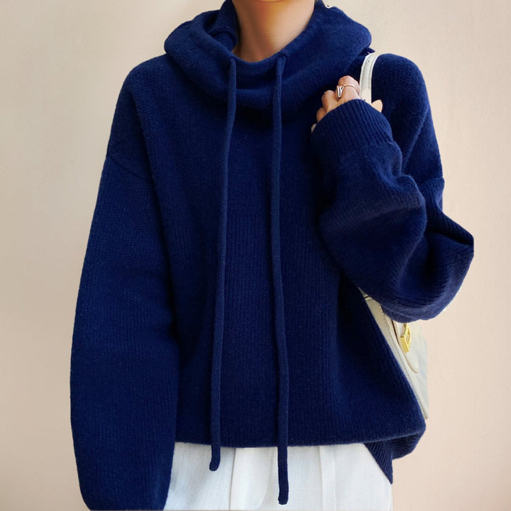 Eleanor | Women's Oversized Merino Hooded Turtleneck Sweater