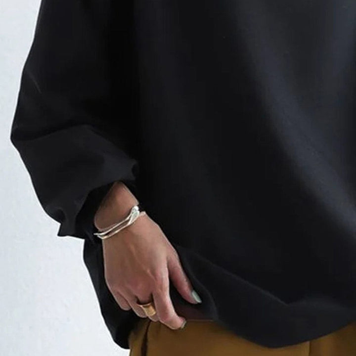 Camila | Women's Oversized Mock-Neck Relaxed Knit Sweater Top
