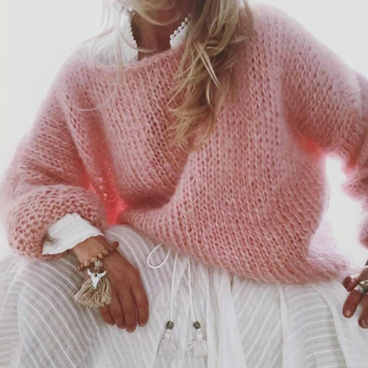 Layla | Women's Oversized Mohair Blend Cosy Knit Sweater