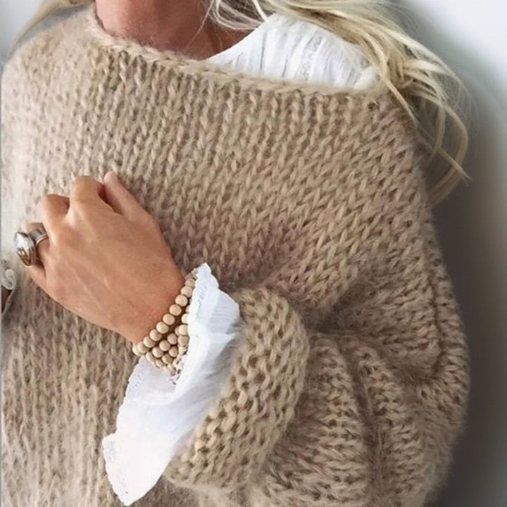 Layla | Women's Oversized Mohair Blend Cosy Knit Sweater