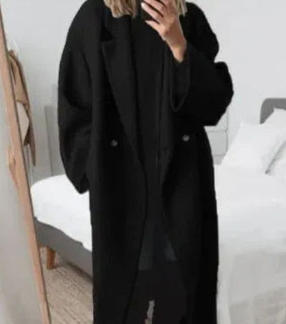 Lily | Women's Oversized Relaxed-Fit Double-Breasted Long Coat