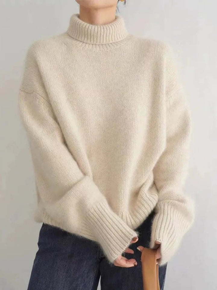 Scarlett | Women's Oversized Turtleneck Knit Sweater