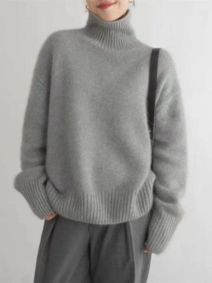 Scarlett | Women's Oversized Turtleneck Knit Sweater