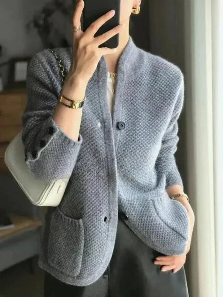 Mia | Women's Pure Button-Up Knit Cardigan