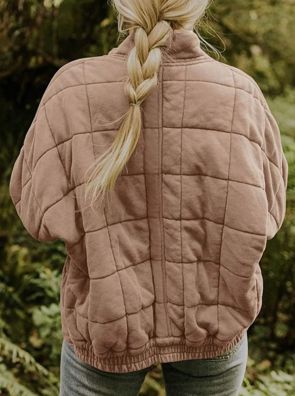 Sophia | Women's Quilted Zip-Up Coat Relaxed Fit Lightweight Outerwear