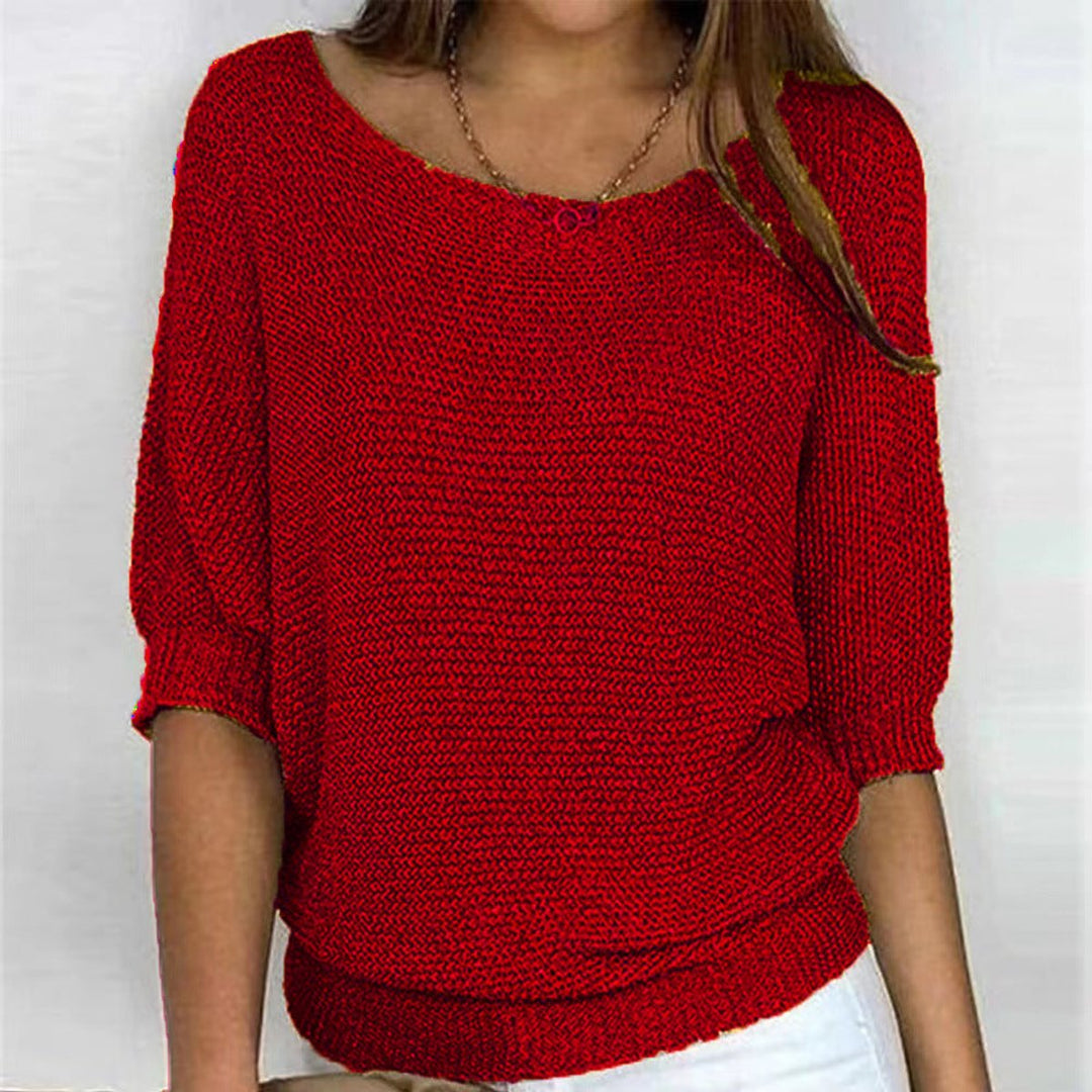 Harper | Women's Relaxed-Fit Batwing-Sleeve Knit Pullover Sweater
