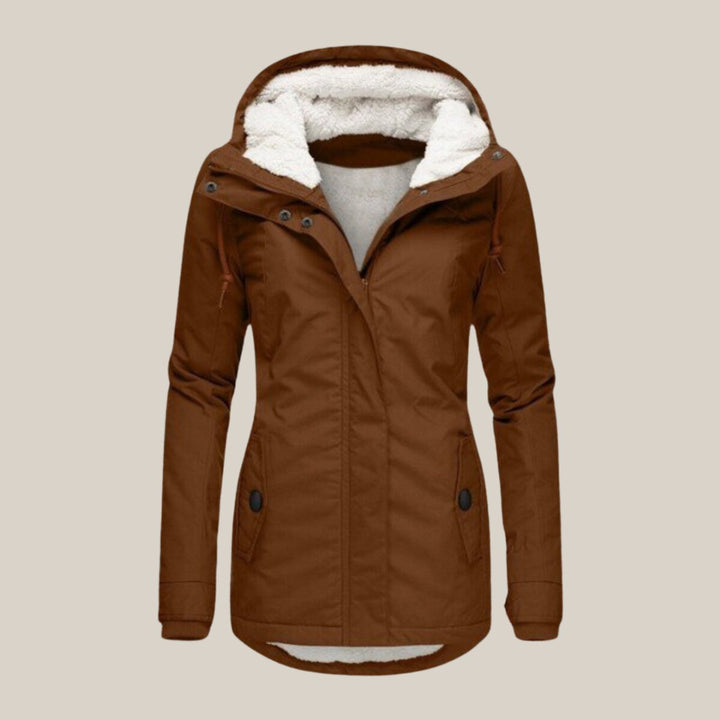 Layla | Women's Sherpa-Lined Hooded Quilted Jacket Windproof Parka