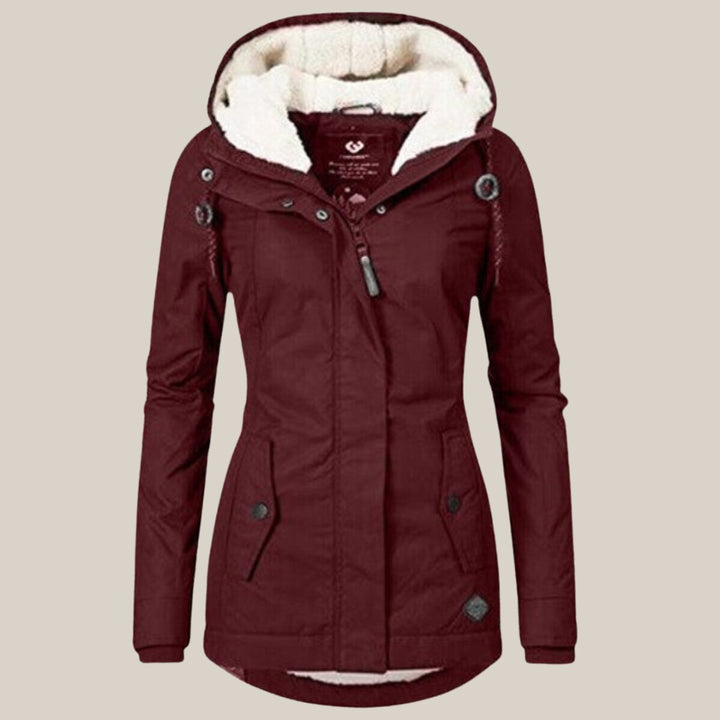 Layla | Women's Sherpa-Lined Hooded Quilted Jacket Windproof Parka