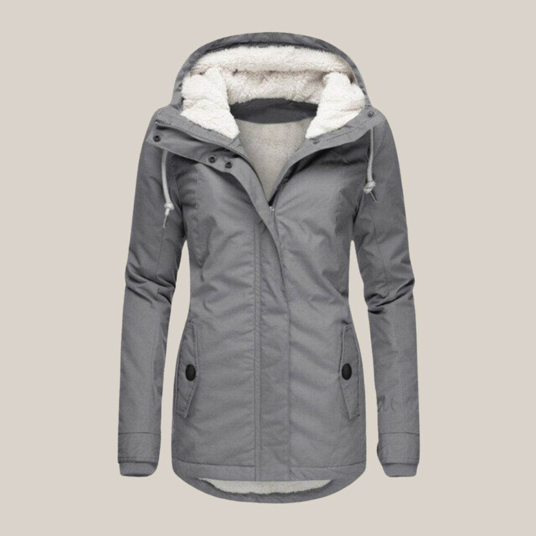 Layla | Women's Sherpa-Lined Hooded Quilted Jacket Windproof Parka
