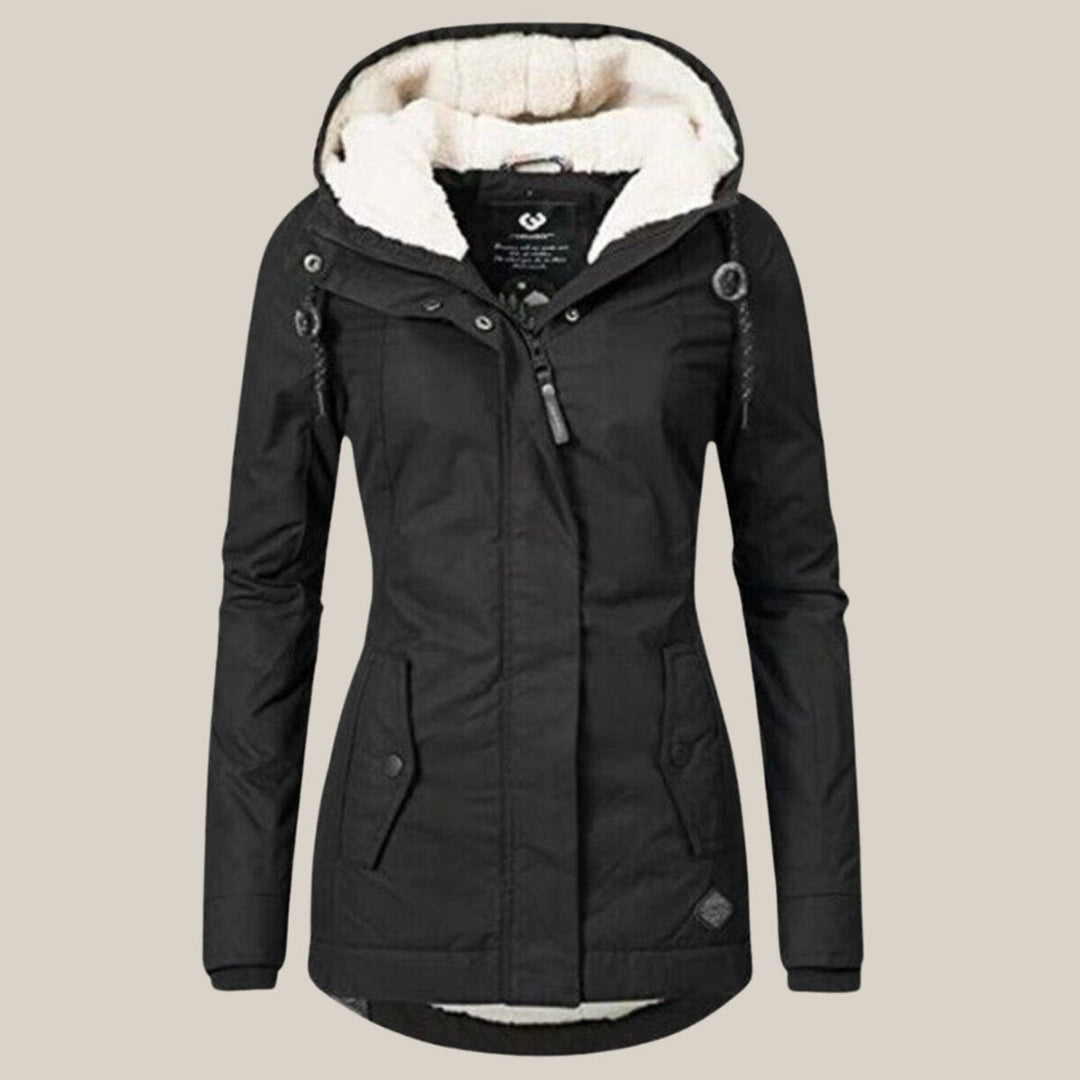 Layla | Women's Sherpa-Lined Hooded Quilted Jacket Windproof Parka