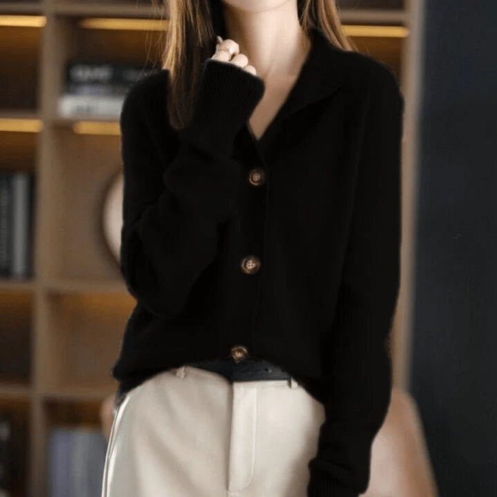 Ava | Women's Soft Blend Button-Front Knit Cardigan