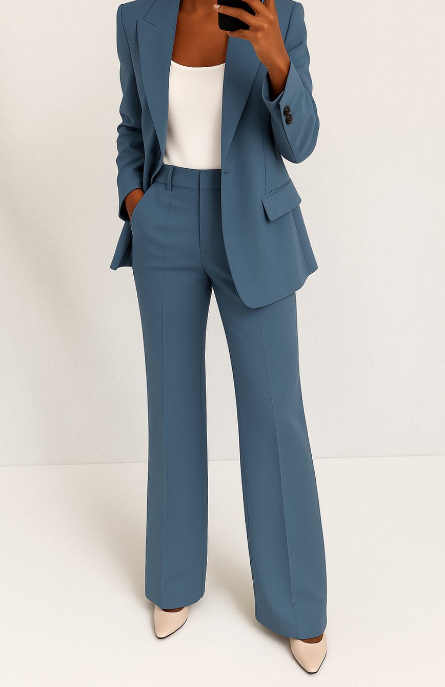 Zoey | Women's Tailored Blazer Pants Suit Set Single-Button