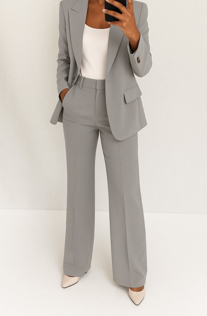 Zoey | Women's Tailored Blazer Pants Suit Set Single-Button
